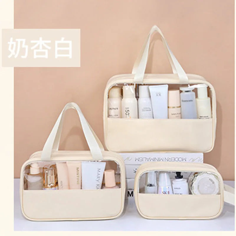 Transparent Travel Cosmetic Bag Large Capacity Waterproof - Smarsty