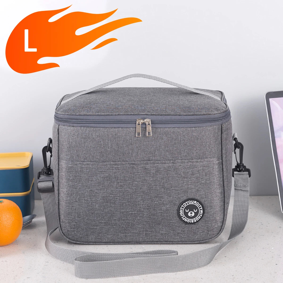 Insulated Lunch Bag With Shoulder Strap Waterproof Design - Smarsty