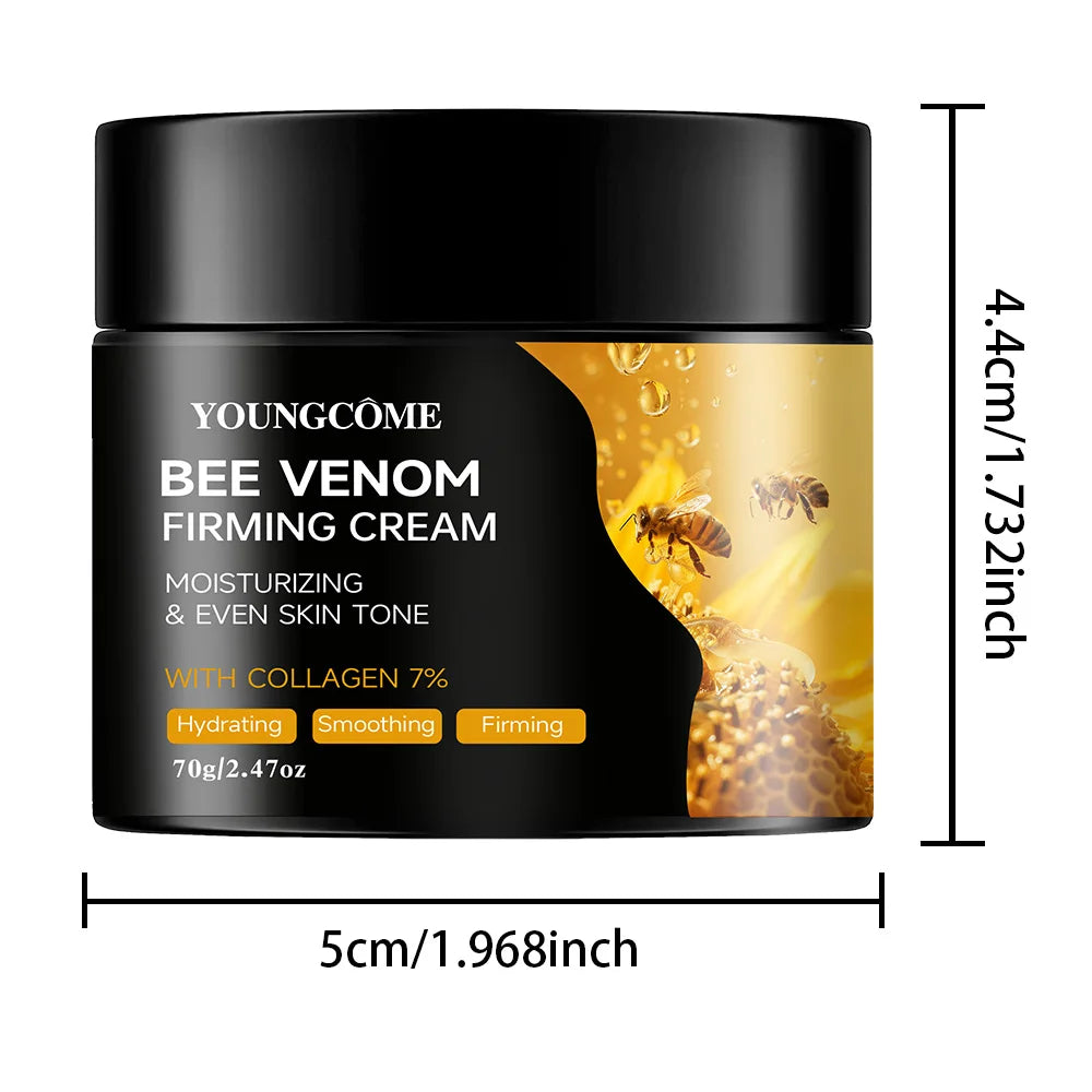 Premium Bee Venom Cream for Face & Neck - Collagen Boost, Skin Tightening, Natural Moisturizer for Sensitive Skin, Non-Greasy - Smarsty