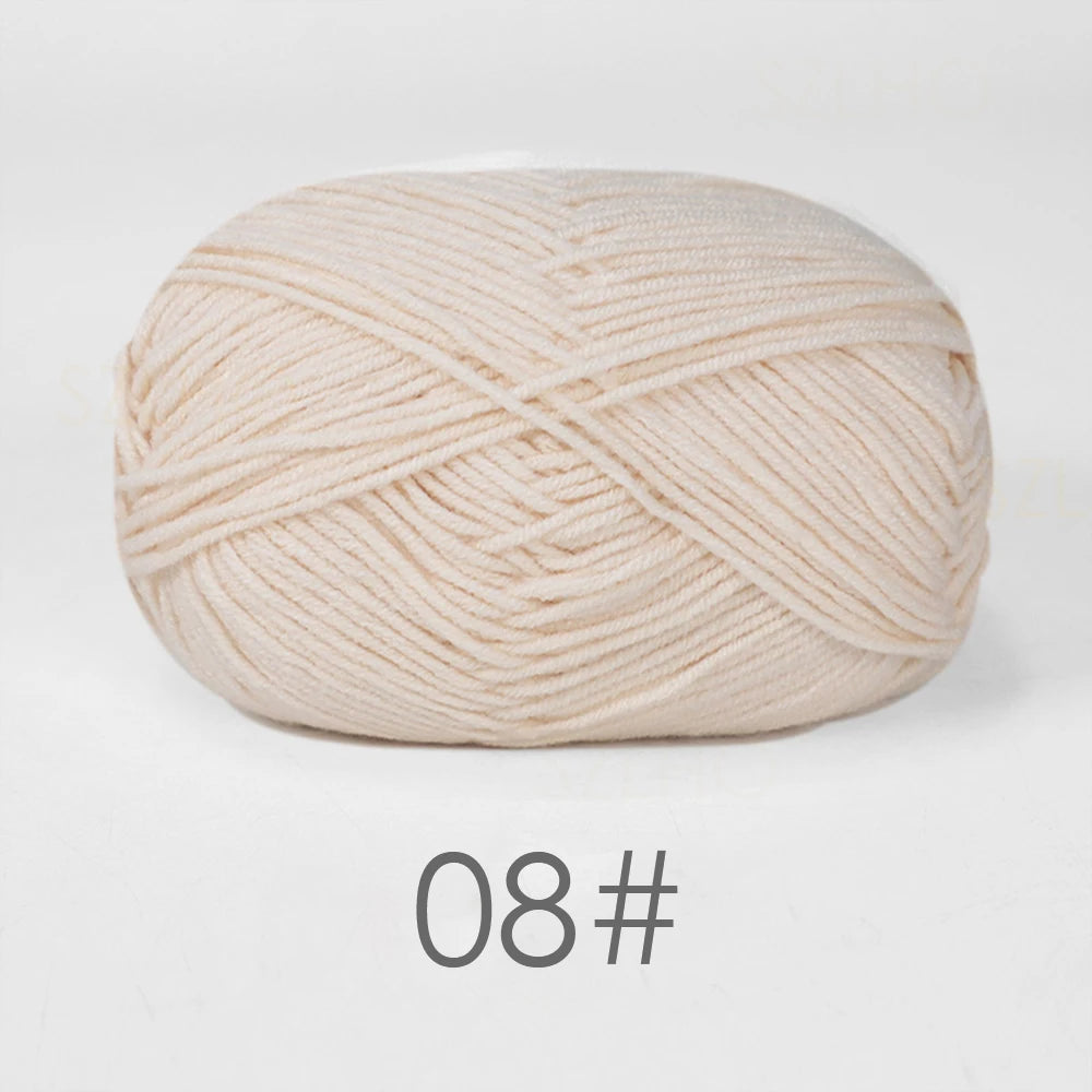Soft Milk Cotton Yarn for Hand Knitting Projects - Smarsty