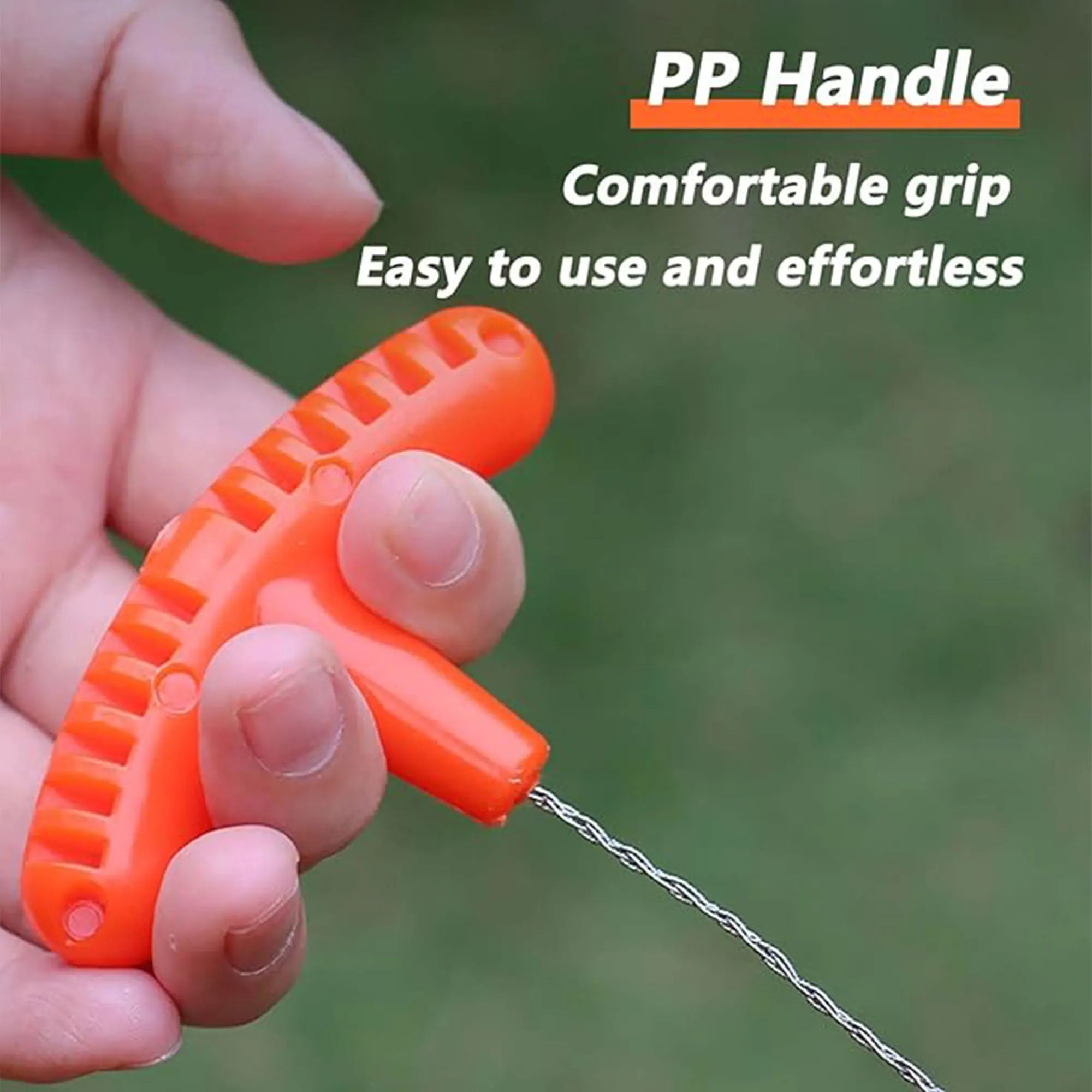 Cable Saw Stainless Steel Wire Saw Pocket Hand Saw for PVC, PE, ABS Pipes Cutting, Camping Hiking Wood Cutting by Smarsty