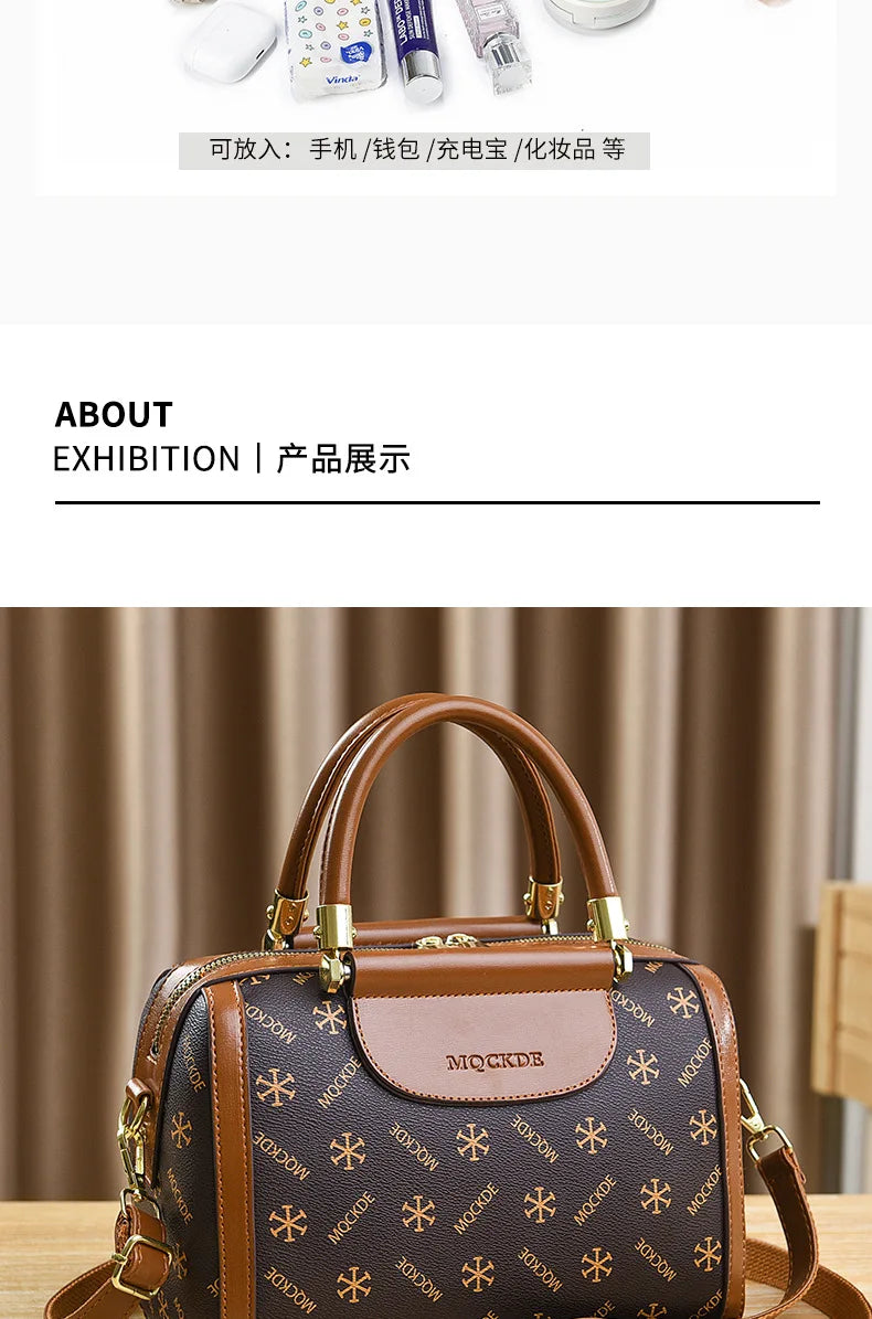 Soft Leather Women Crossbody Bag Large Capacity Versatile - Smarsty
