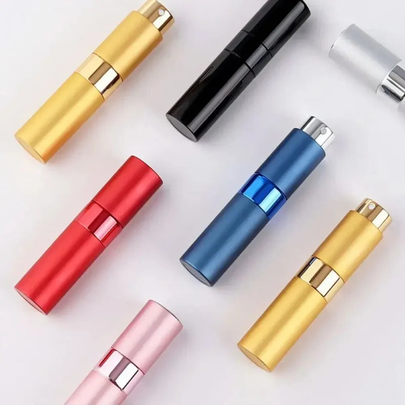 Portable Mini Travel High-end Perfume Bottle Base Refill Bottle Straight Charging Small Sample Perfume Aluminum Material - Smarsty