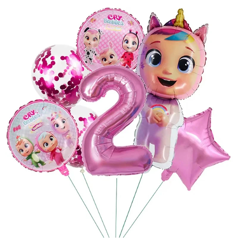 Cry Babies Birthday Party Decorations Tableware Set - Smarsty