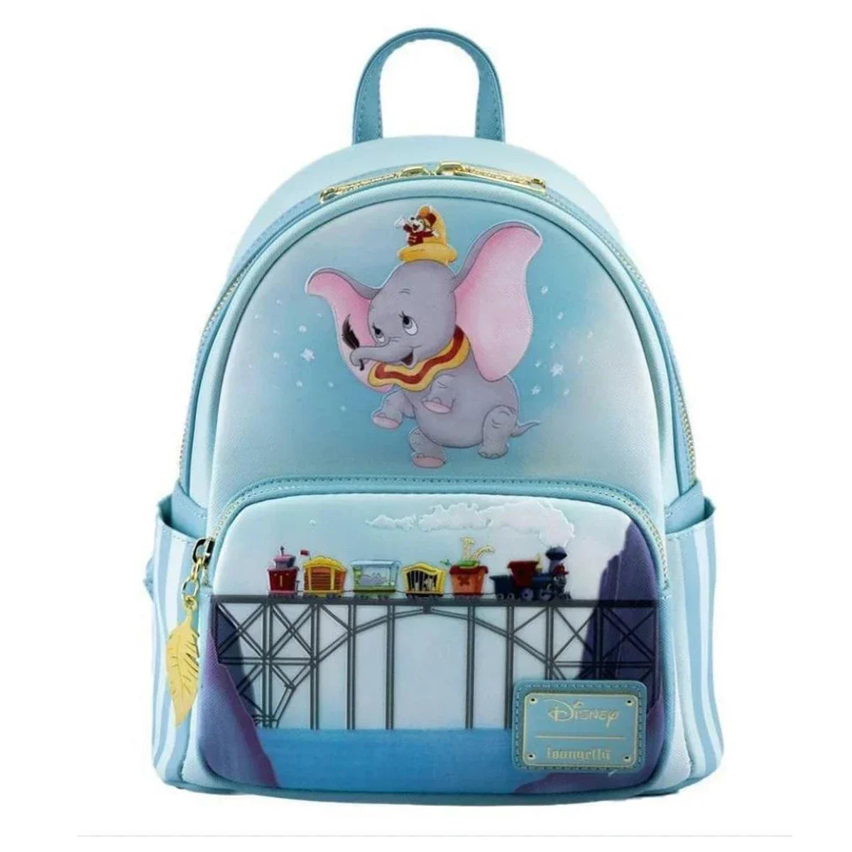Beauty and the Beast Cartoon Backpack PU Leather Bag - Smarsty