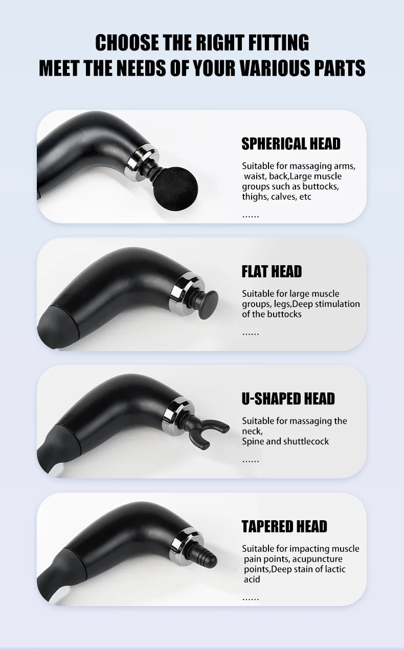 Electric Fascia Gun Massager for Body Relaxation - Smarsty