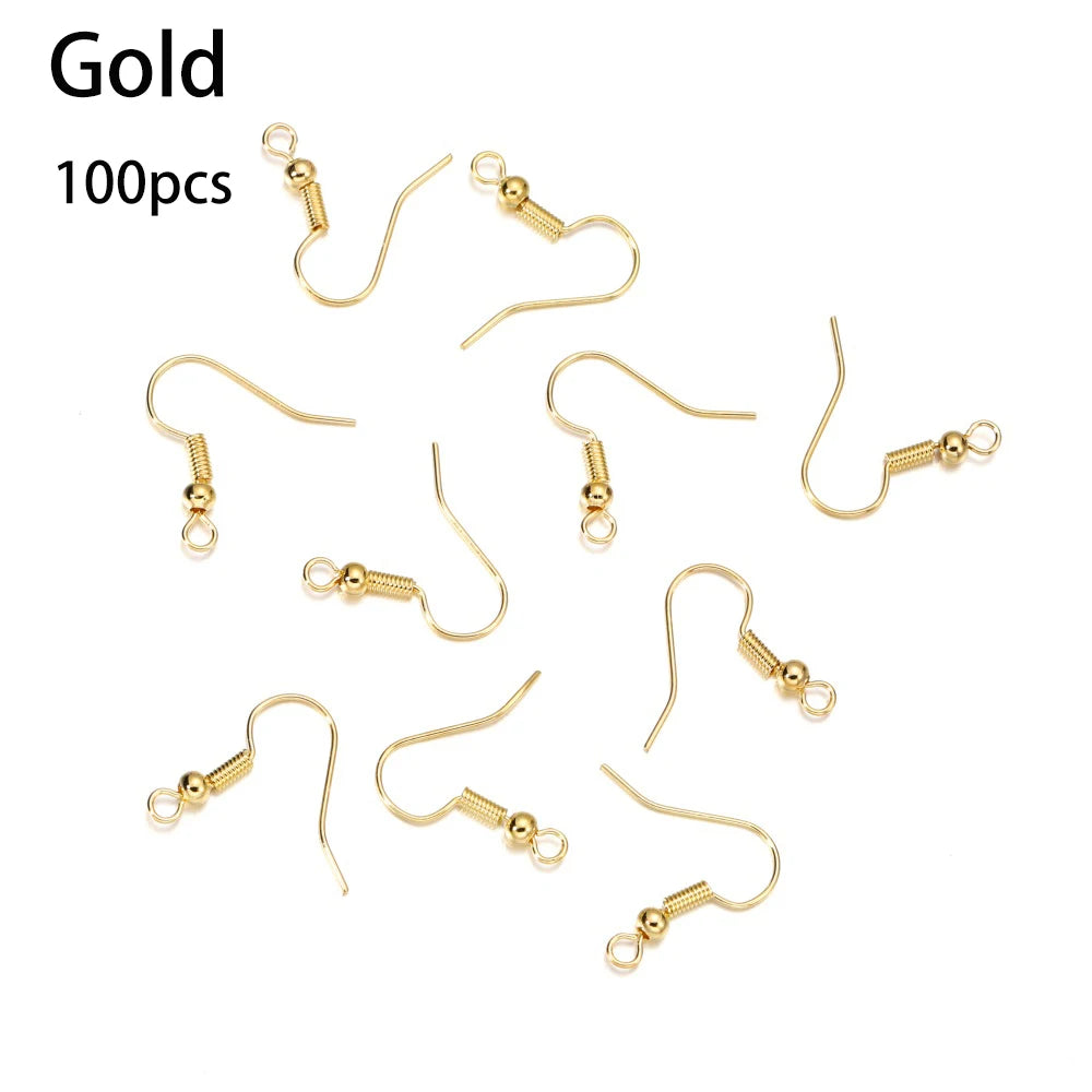 300Pc Hypoallergenic Earring Hooks Mix Color DIY Kit - Smarsty