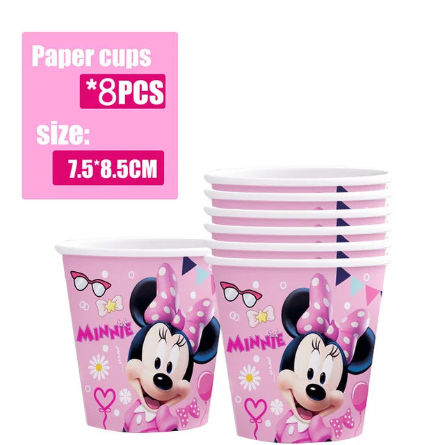 Disney Minnie Mouse Party Supplies Set for Kids Birthdays - Smarsty