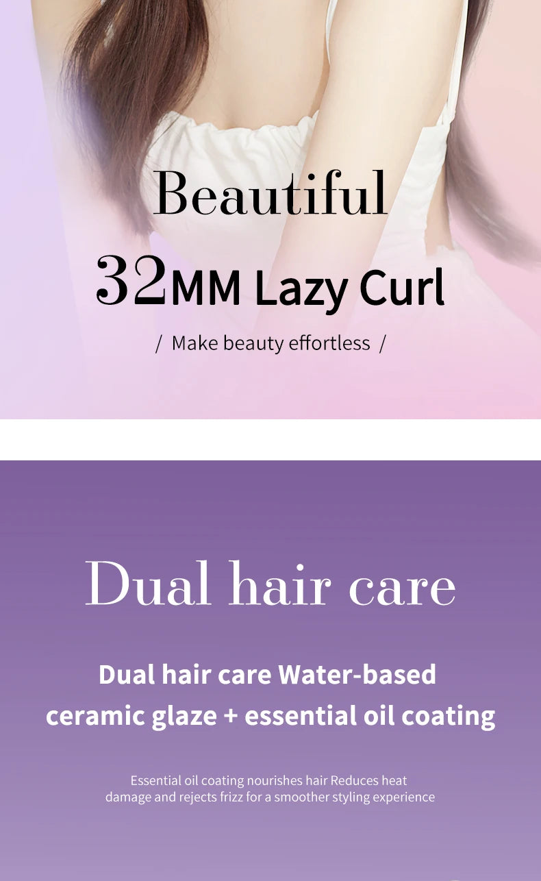 Large Volume Hair Curler with Negative Ion Technology - Smarsty