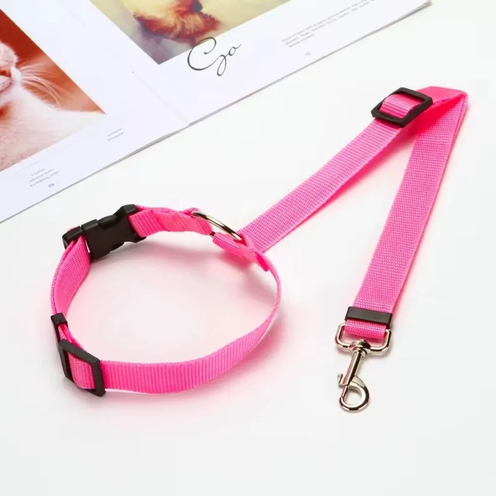 Adjustable Two-in-One Pet Car Seat Belt Harness - Smarsty