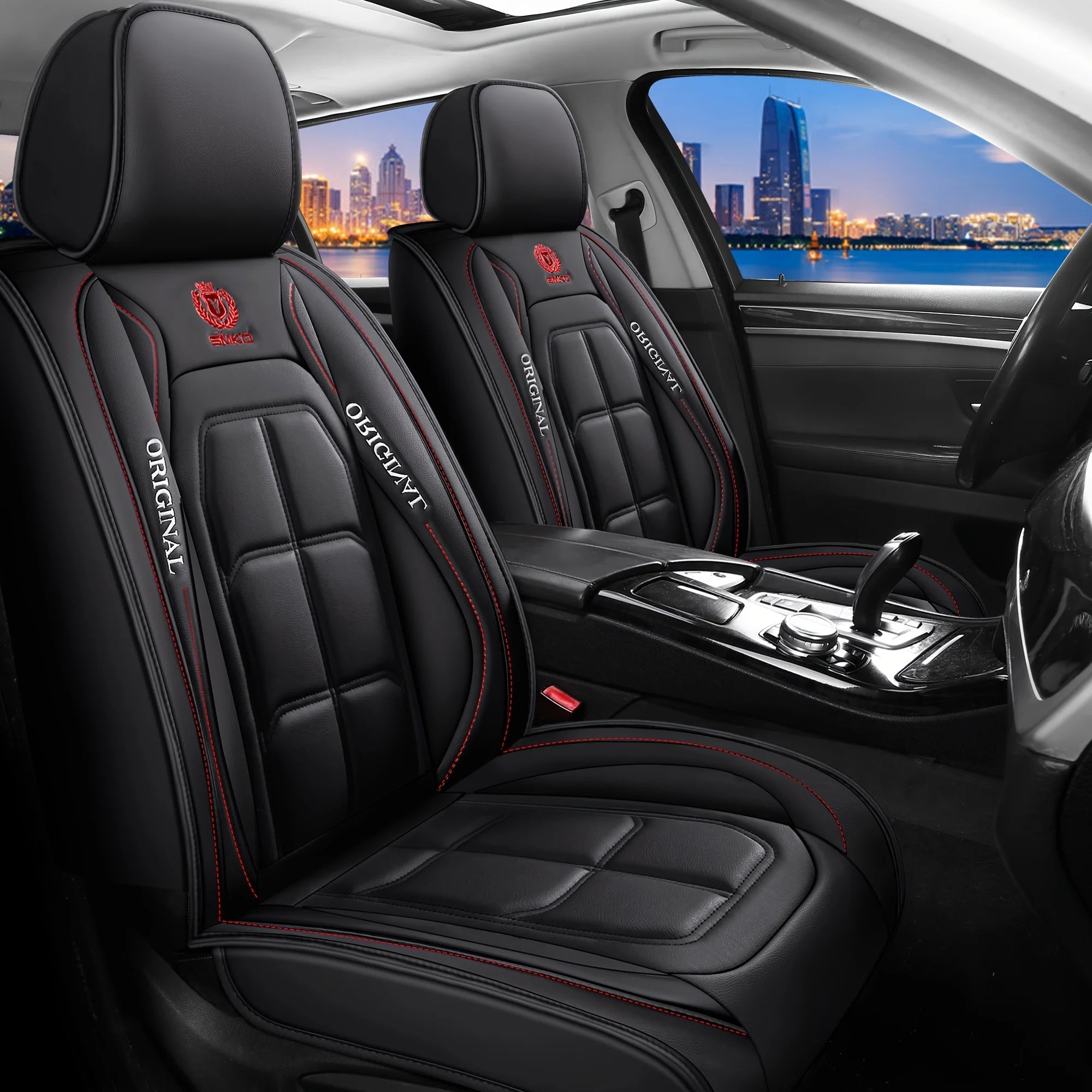 Full Leather Car Seat Cover All Season Universal Pad - Smarsty