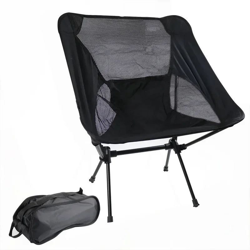 Outdoor Portable Folding Chair Beach Chairs for BBQ Travel Beach Hiking Picnic Seat Easy to Carry Convenient by Smarsty
