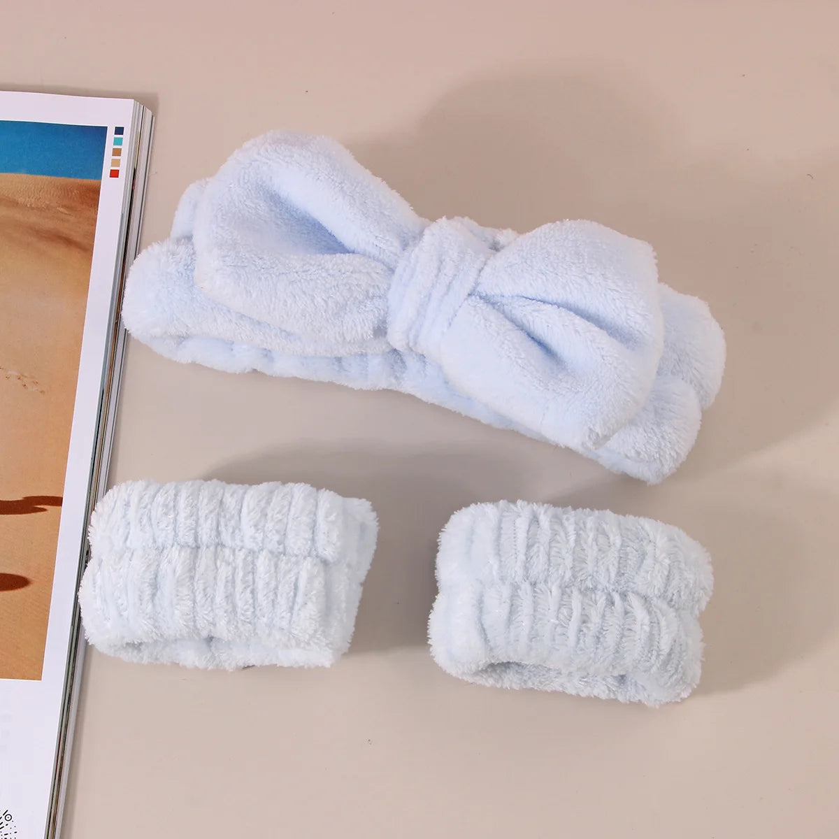 Coral Fleece Wash Face Headband Absorbent Waterproof - Smarsty