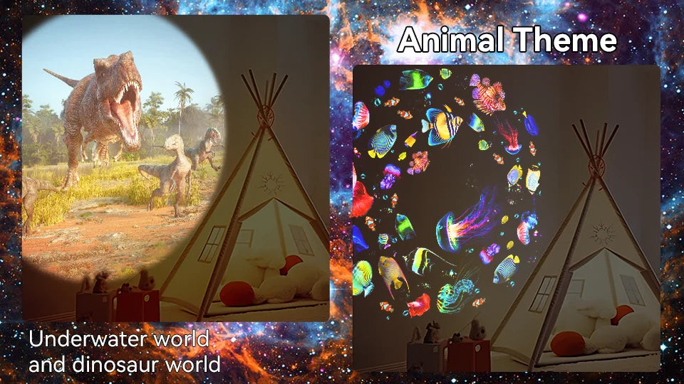 Newest Meteor 13 in 1 Ultra Clear Galaxy Projector Ultra Clear Night Light Lamp Rotary Space Ball Planetarium Projector Lights