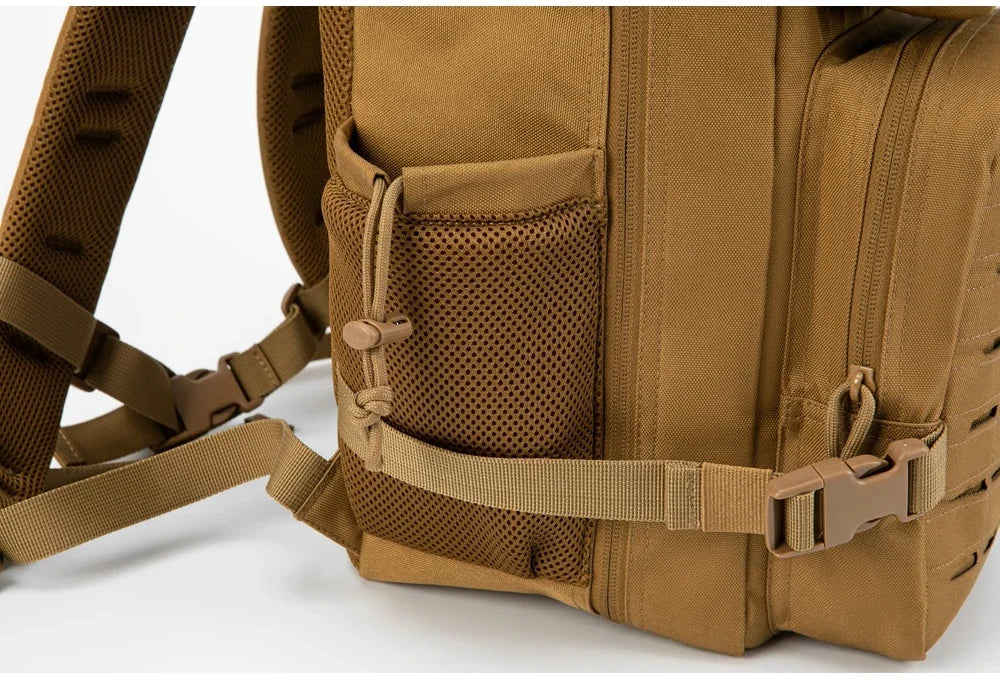 25L/45L Tactical Backpack for Men and Women Outdoor Survival Bug Out Bag Small School Rucksack Hking with Bottle Holder