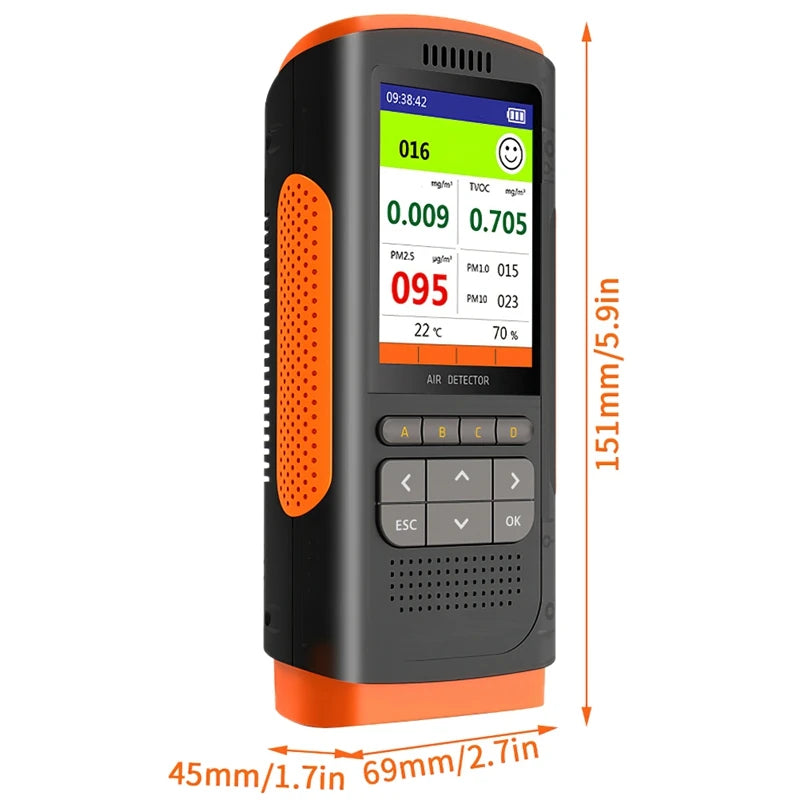 Portable Air Quality Monitor for CO2 and PM 2.5 Detection - Smarsty
