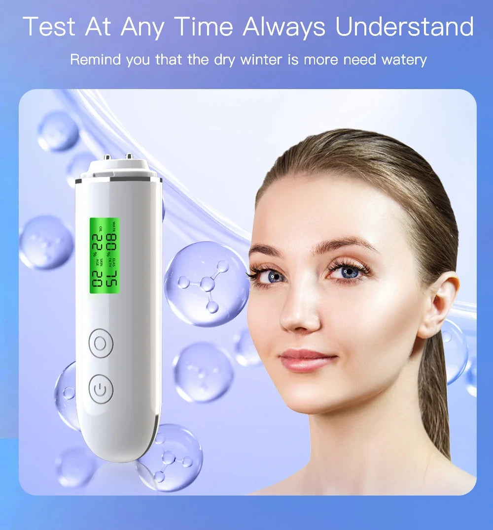 Portable Rechargeable Skin Analyzer for Moisture Detection - Smarsty