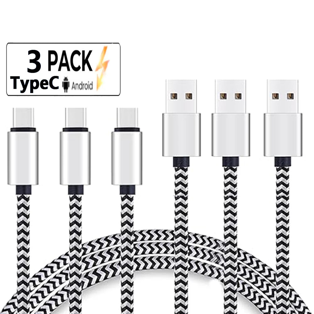 USB Type C Cable 2.4A Fast Charging Nylon Braided - Smarsty