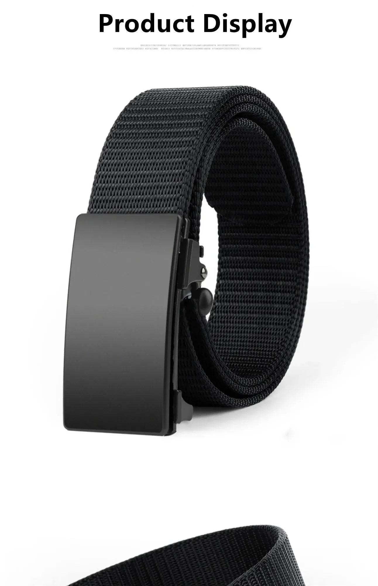 Men's Quick Release Canvas Belt Durable Outdoor Sports - Smarsty