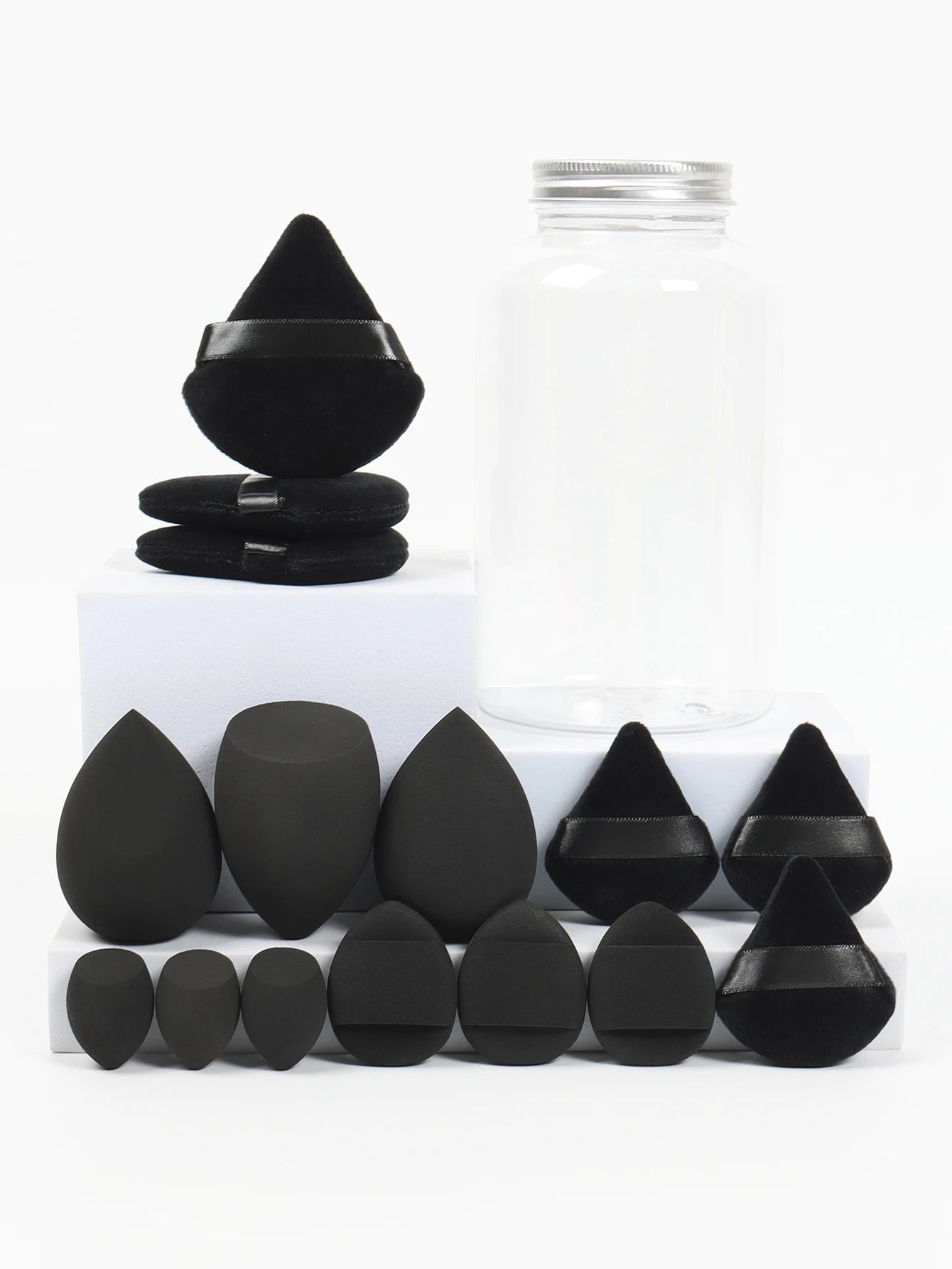 Spring Cosmetic Puff Set with Mini Makeup Eggs and Cushions - Smarsty
