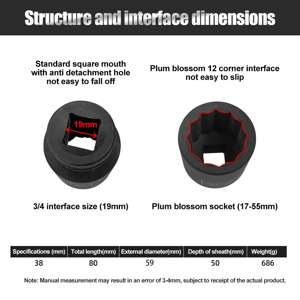 Kamolee 3100NM Brushless Electric Impact Wrench - Smarsty