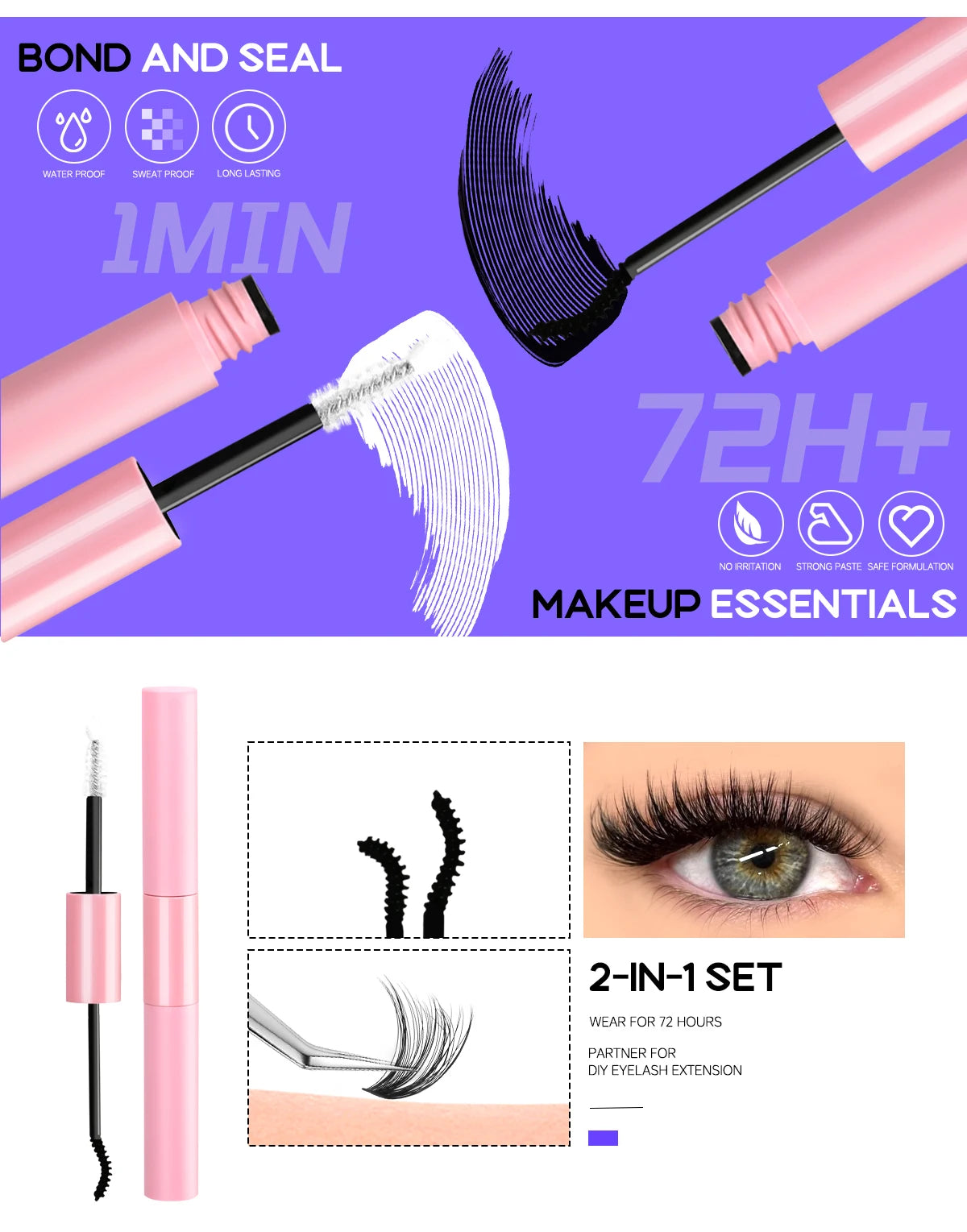 DIY Lash Extension Kit with Individual Lashes for Home Use - Smarsty