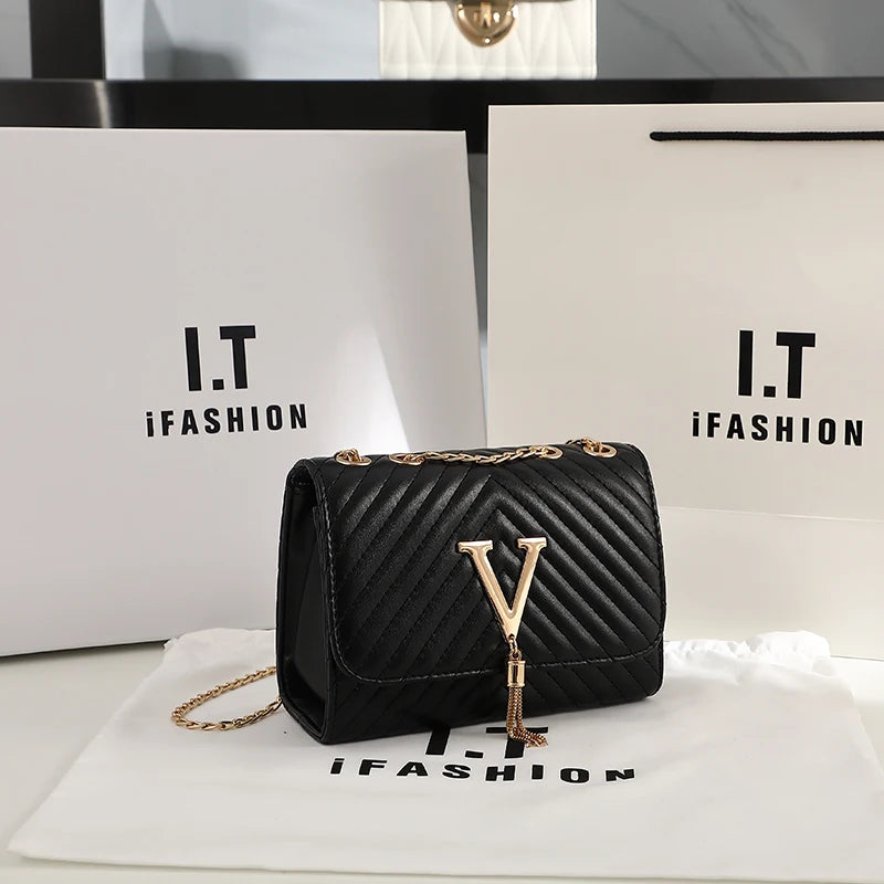 Embroidered Crossbody Bag With Sequins And Tassel Party - Smarsty