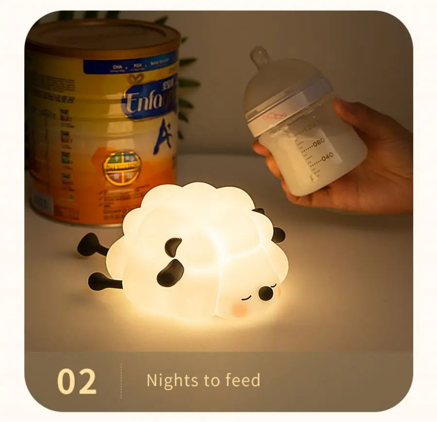 Cute Silicone LED Night Light for Kids Bedroom - Smarsty