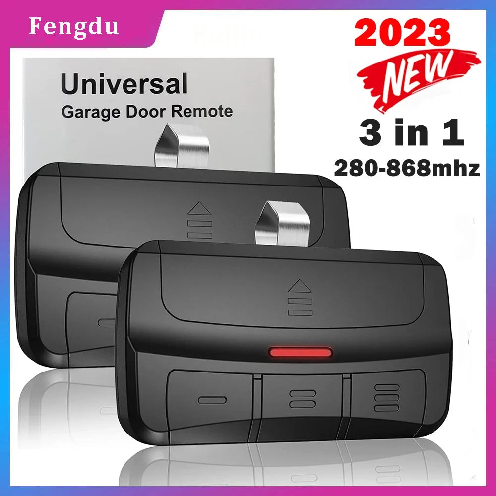 Universal Garage Door Remote Control with Clip - Smarsty