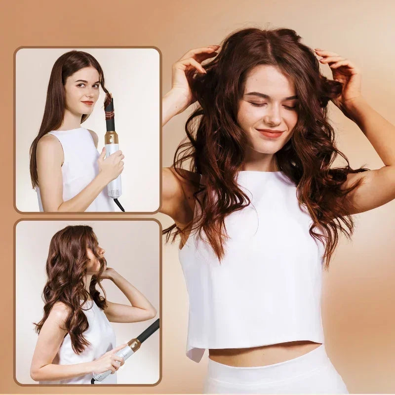5 in 1 Low Noise Hair Styler with Hot Air Brushes - Smarsty