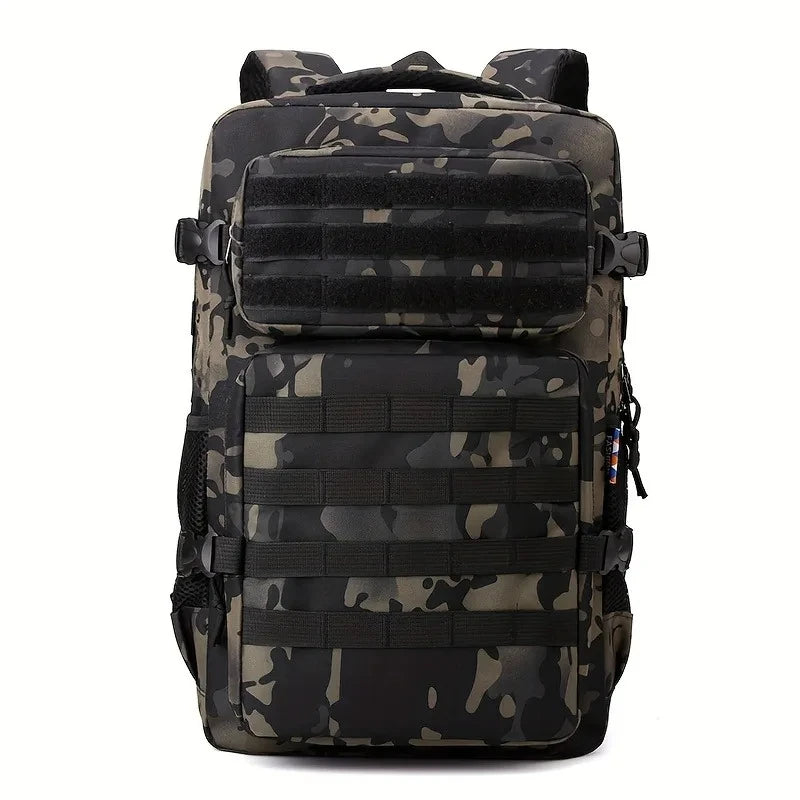 Tactical Backpacks Men's Camouflage Backpack, Hiking And Camping Backpack, LargeCapacity Multi-layer Outdoor Sports Backpack - Smarsty
