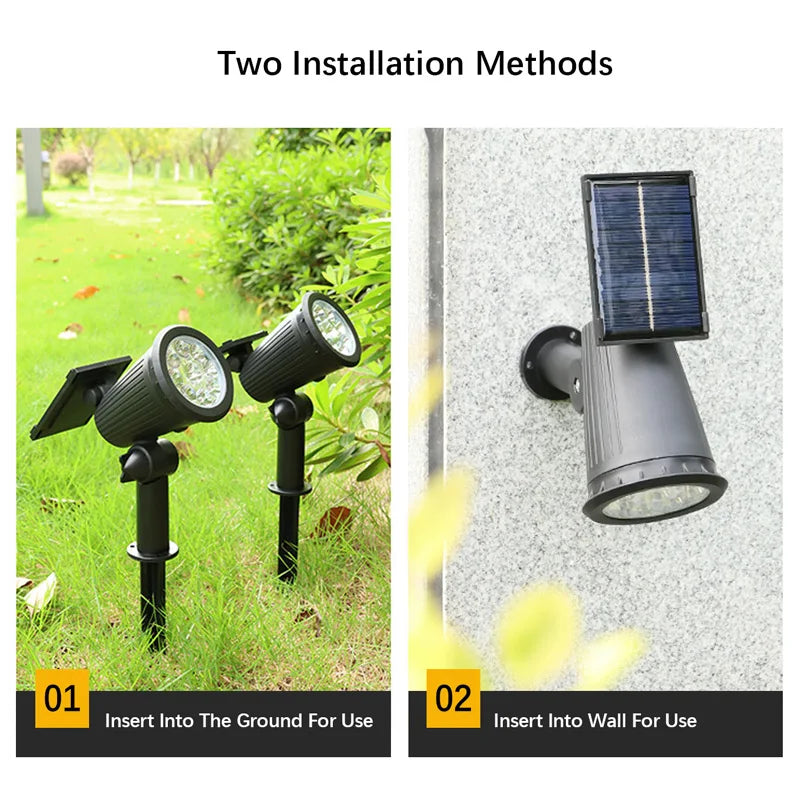 Adjustable Solar Spot Lights for Outdoor Garden Lighting - Smarsty