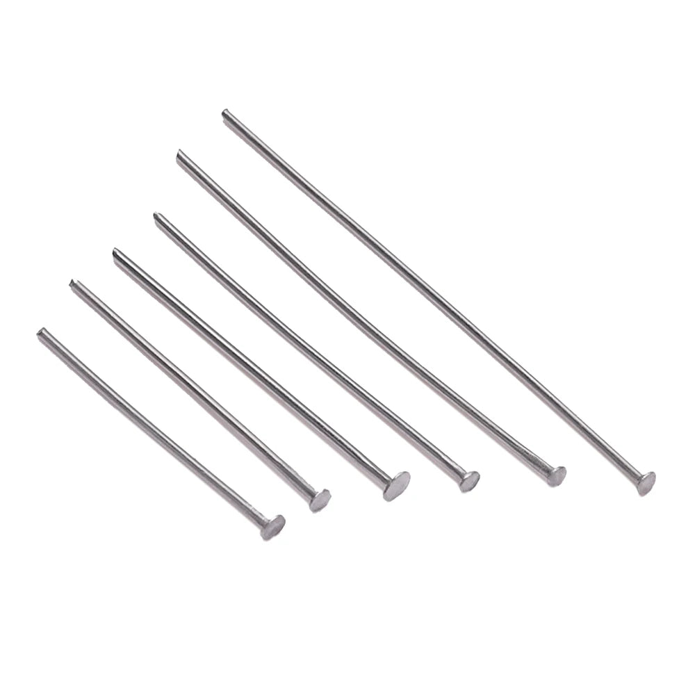 100Pcs Stainless Steel Flat Head Pins for Jewelry Making - Smarsty