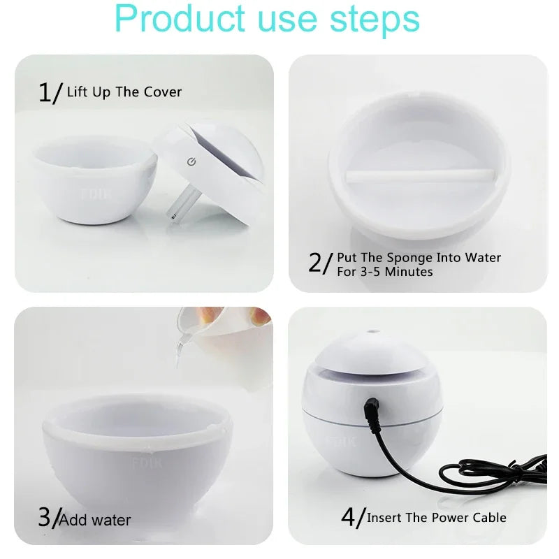 USB Rechargeable Ultrasonic Humidifier for Aromatherapy - Smarsty