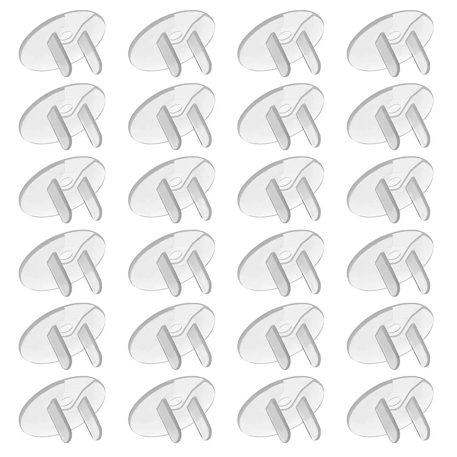 10/20PCS Childproof Outlet Covers – US Standard Baby Safety Plugs, Clear Electrical Socket Protectors for Home & Export