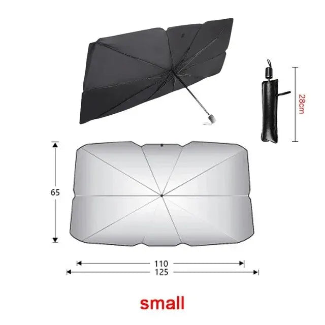 Car Sunshade Umbrella Windshield Folding Front Parasol Umbrella Type Sun Shade for Car Window Summer Sun Protection Accessories - Smarsty