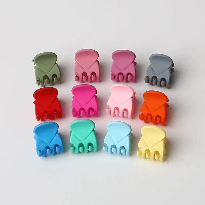 Mini Hair Claw Clips Small Black Transparent Secure - Smarsty