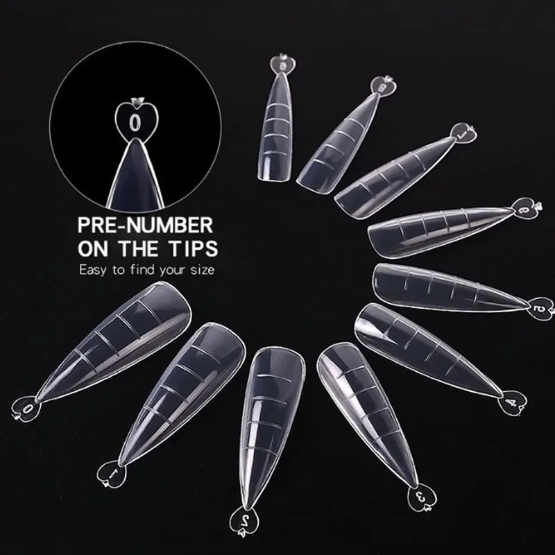 Acrylic Nail Tips Kit for Quick DIY Manicures - Smarsty