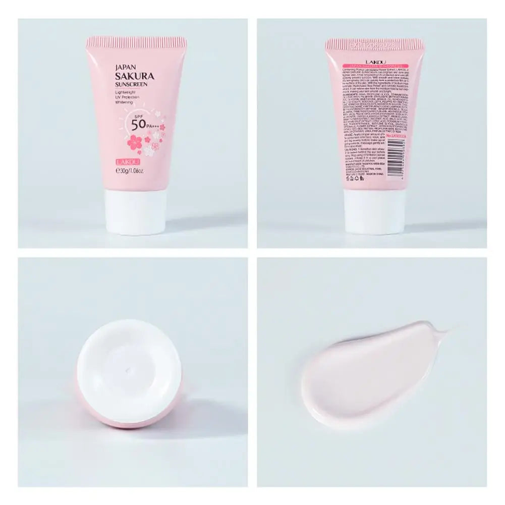 Sakura Sunscreen Cream SPF50 Moisturizing UV Protection - Smarsty
