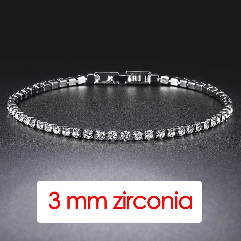Trendy Women's Tennis Bracelet with AAA+ Cubic Zirconia - Smarsty