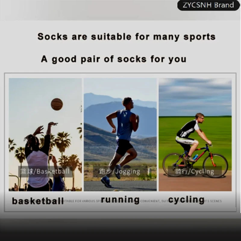 3Pair Professional Fitness Sports Socks Towel Bottom Non-Slip Running Socks Men Women Short Quick-Drying Basketball Training Sox - Smarsty