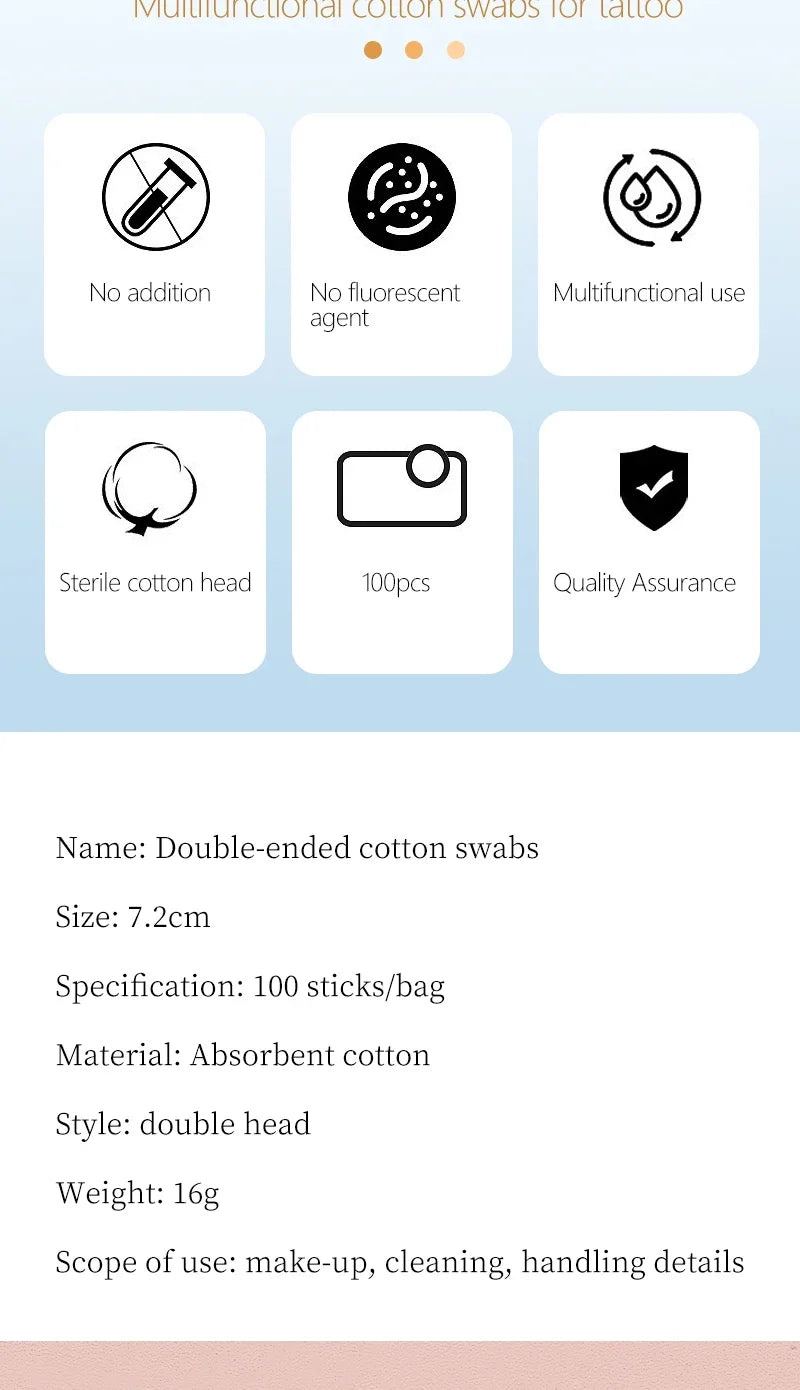 Disposable Wood Cotton Swabs for Eyelash Extensions - Smarsty