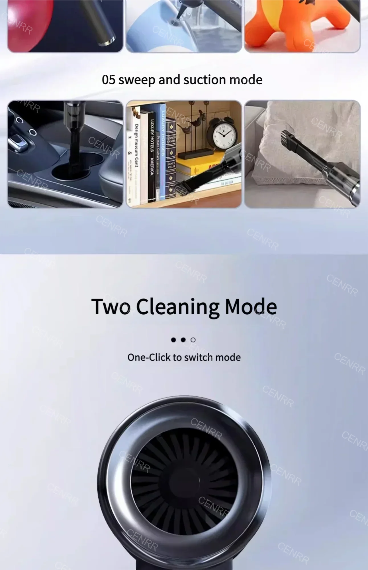 Cordless Car Vacuum Cleaner Portable Handheld Rechargeable - Smarsty