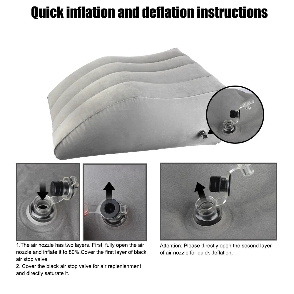 Inflatable Leg Pillow Wedge for Comfortable Travel - Smarsty