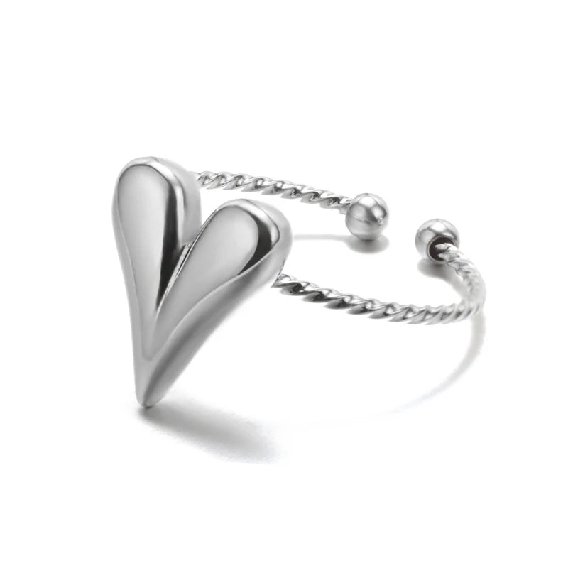 Luxury Gold 316L Stainless Steel Rings for Women - Smarsty