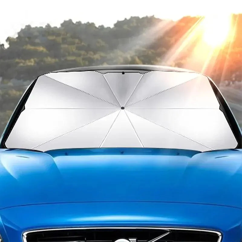 Car Sunshade Umbrella Windshield Folding Front Parasol Umbrella Type Sun Shade for Car Window Summer Sun Protection Accessories - Smarsty
