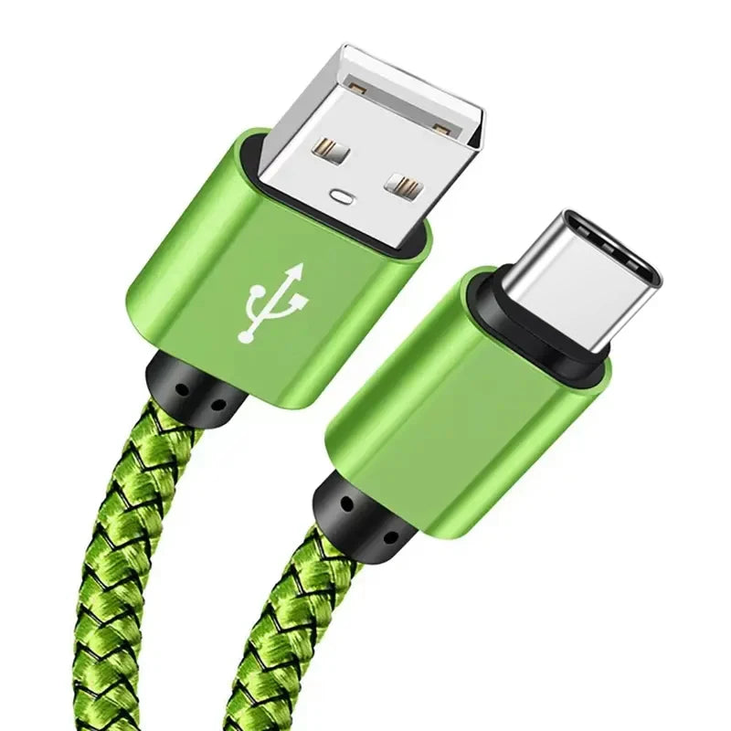 USB A to Type C Fast Charging Cable Nylon 1M 2M 3M - Smarsty