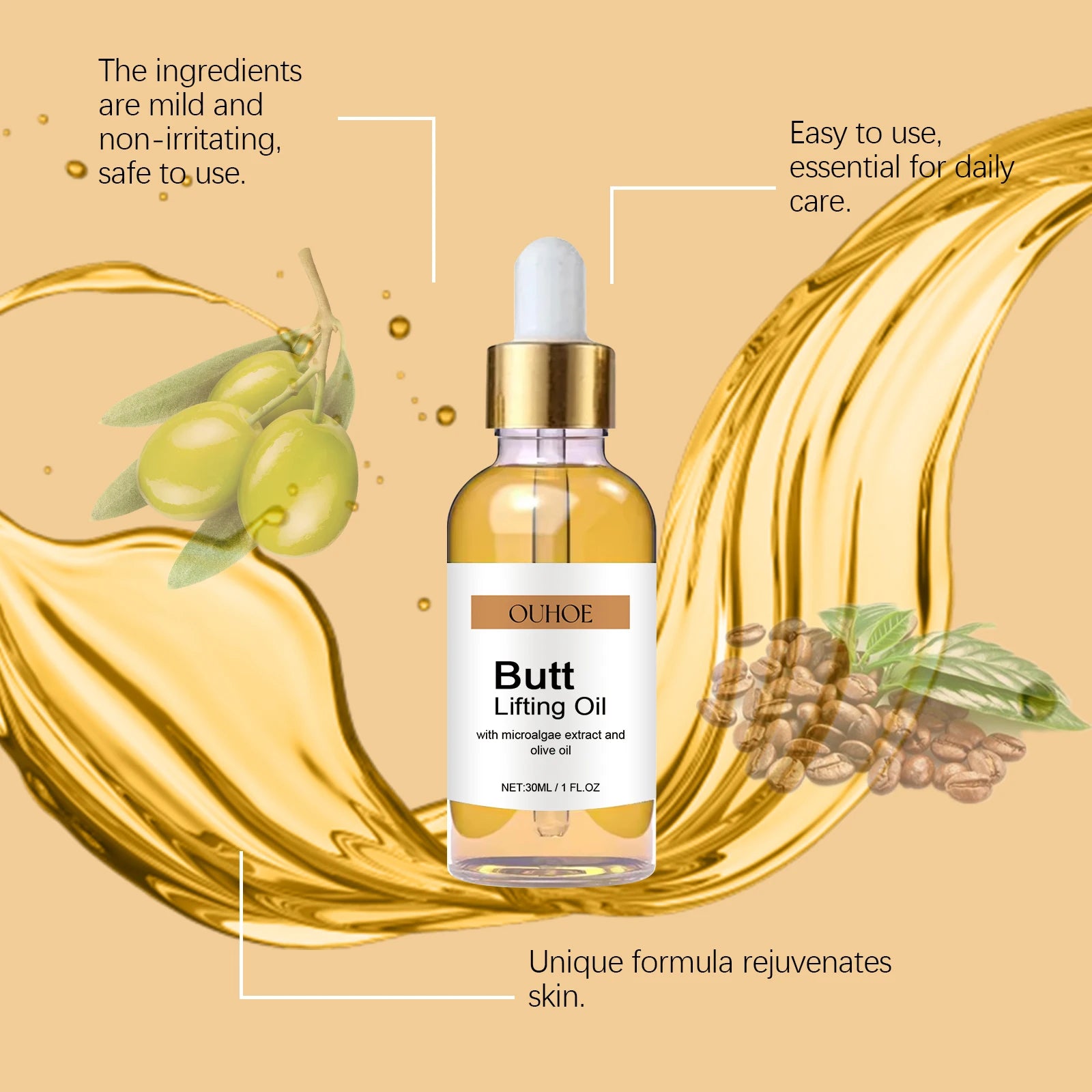 Buttock Enlargement Oil for Firming and Elasticity - Smarsty