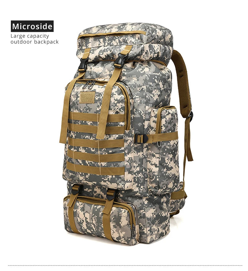 Rilibegan Men Travel Backpack Tactical Climbing Outdoor Hiking Camouflage Multifunctional Bag Men Backpack - Smarsty