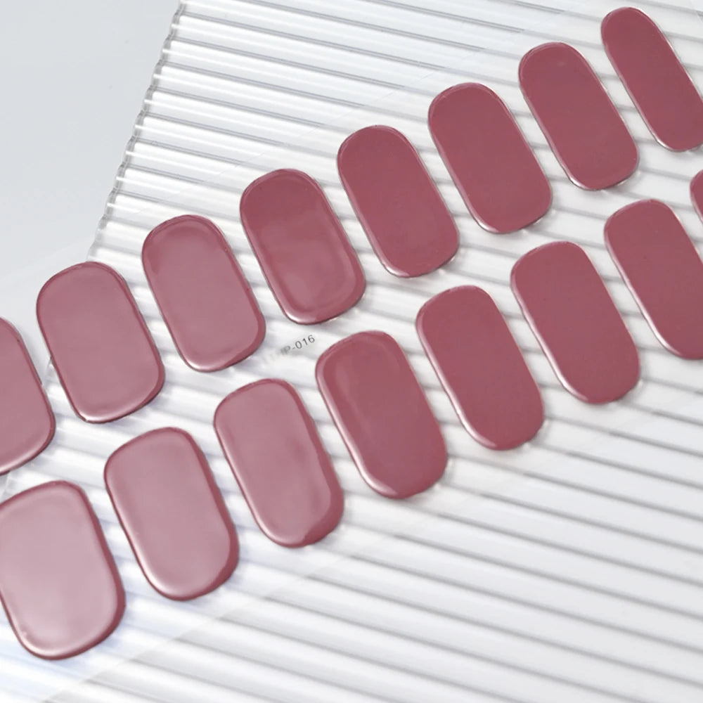 Long-Lasting Semi-Cured Gel Nail Stickers for Easy Application - Smarsty